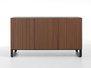 LEON WOOD ON-THE-BASE MOCA - Wooden sideboard with doors _ Casamania & Horm